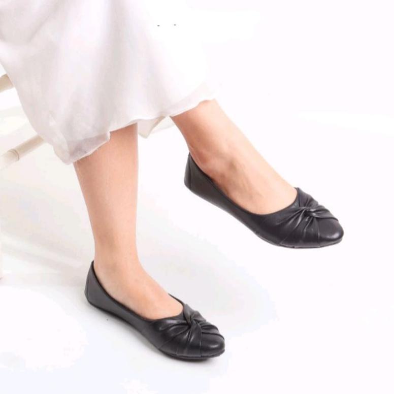 TERBARU Clavio Tania Flatshoes Sol Karet Anti Licin 2026