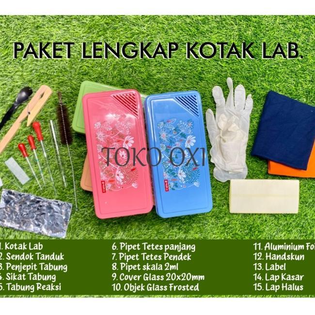 Paket Kotak Lab Lengkap Isi 15 Alat Laboratorium
