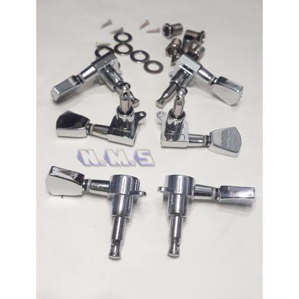 Driyer Tuner Tuning Peg Tuning Key Tuning Machine Grover Model Tulip Pemutar Senar Gitar Akustik 1 S
