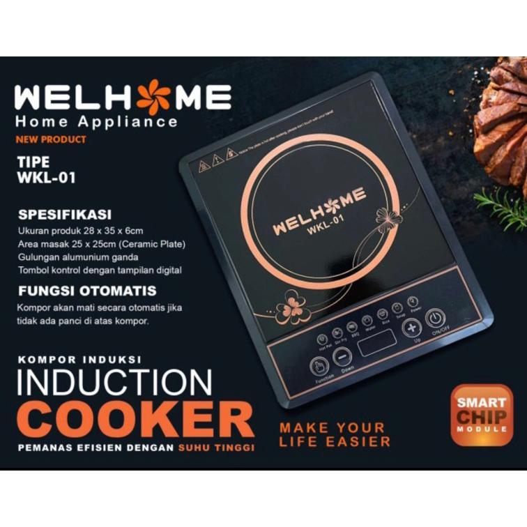 Kompor Induksi Listrik Welhome Wkl-01/ Wkl-02 / Wkl-03