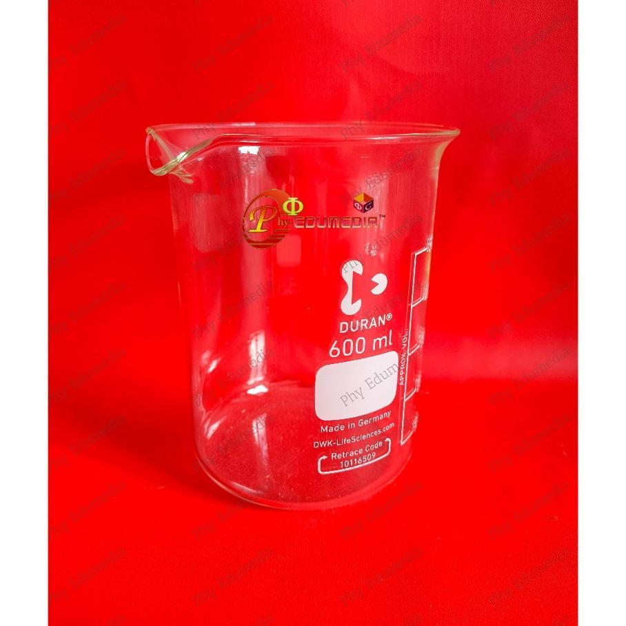 Beaker / Beaker 600Ml Duran / Beaker Glass 600Ml / Gelas Kimia 600Ml Duran