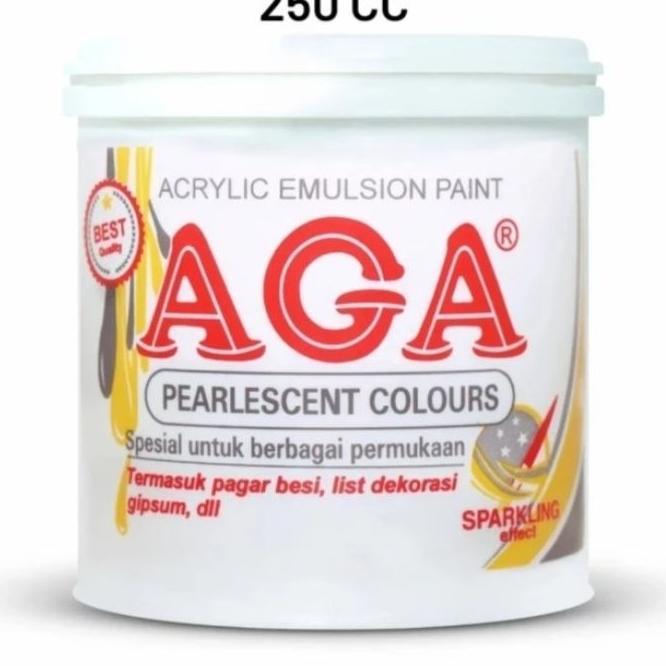 Cat Aga Pearlescent-Cat Emas Aga-Cat Acrilic -Metalik Aga-250Cc