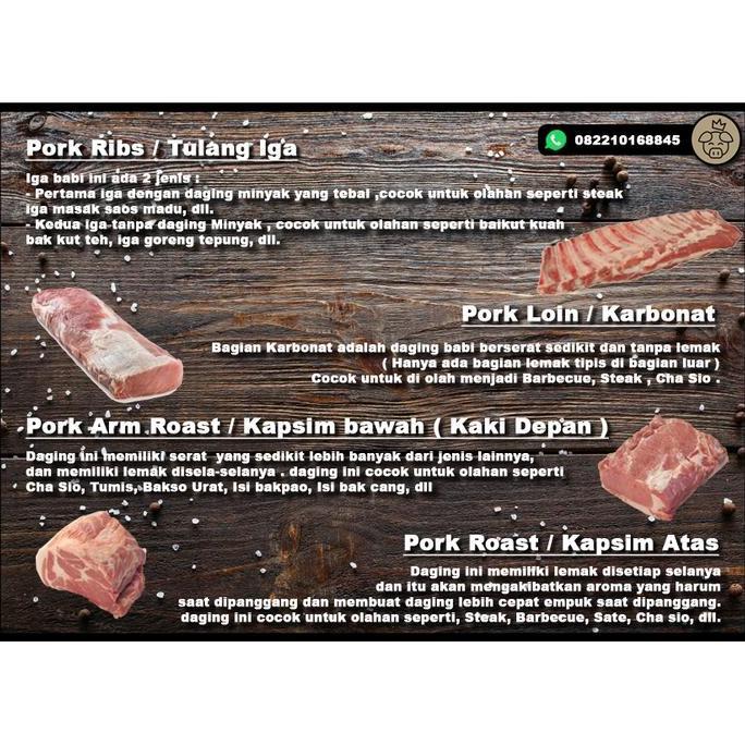 Daging Babi Kapsim Kembang Babi ( 1 KG )
