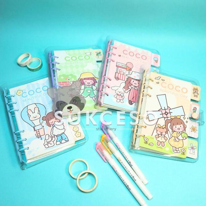 Coco Beautiful Day 6 Ring Binder A6 / Soft Binder Set Aesthetic A6
