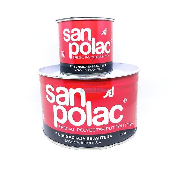 Dempul Sanpolac Polyester 1 kg Dempul Sanpolac Pengeras Dempul 1kg