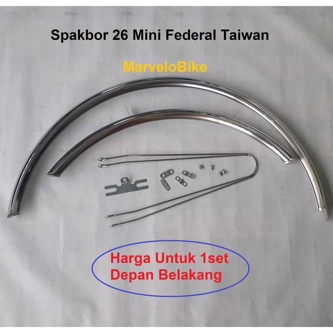 Spakbor Fender Sepeda Mtb 26 Turing 26 Mini Federal Taiwan