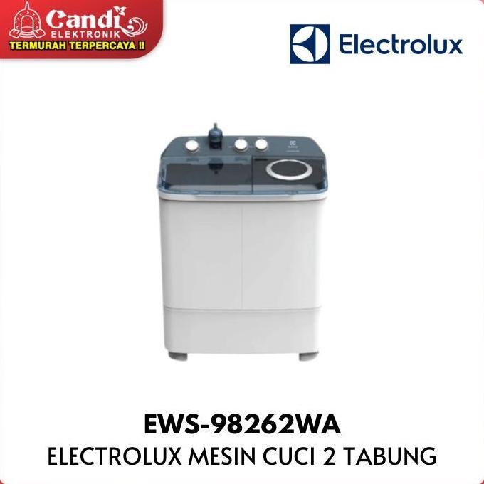 ELECTROLUX MESIN CUCI EWS-98262WA 8 KG TWIN TUB 2 TABUNG EWS-98262WA