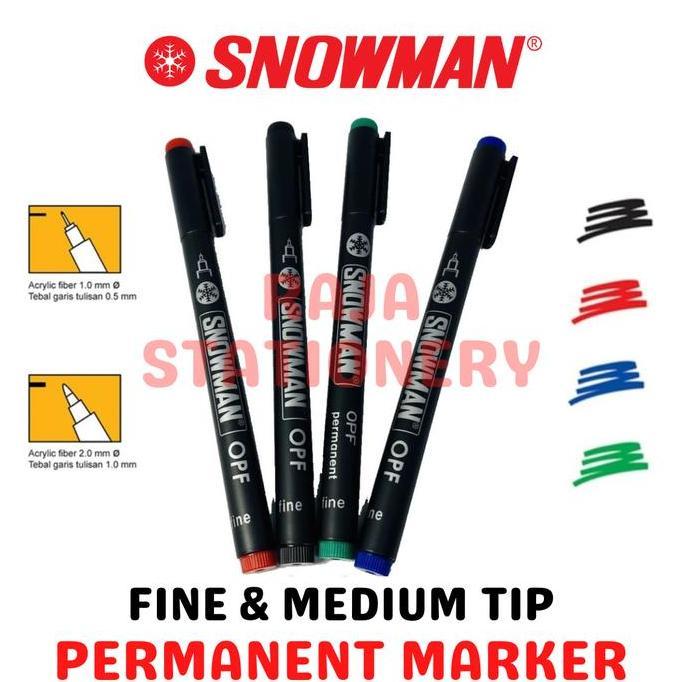 Snowman Permanent Marker OPF OPM / Spidol Permanen Snowman OPM OPF OHP