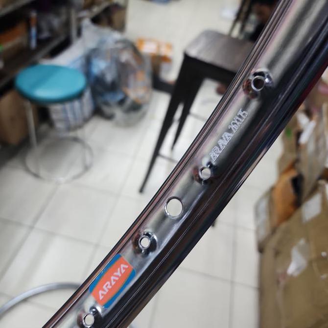 velg sepeda 26 x 175 araya besi chrome besi 36 h velg 26 araya mtb