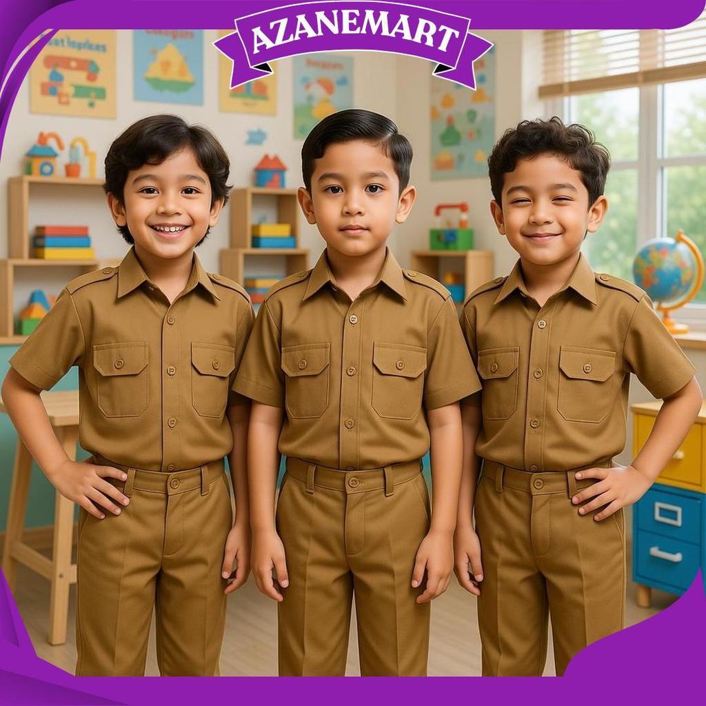 BAJU PROFESI ANAK PNS LAKI LAKI/CELANA SRAGAM PROFESI ANAK GURU KZ Sale
