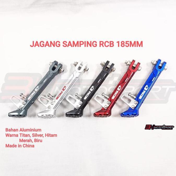 JAGANG STANDAR SAMPING RCB UKURAN 185MM WARNA BIRU MERAH HITAM TITAN SILVER