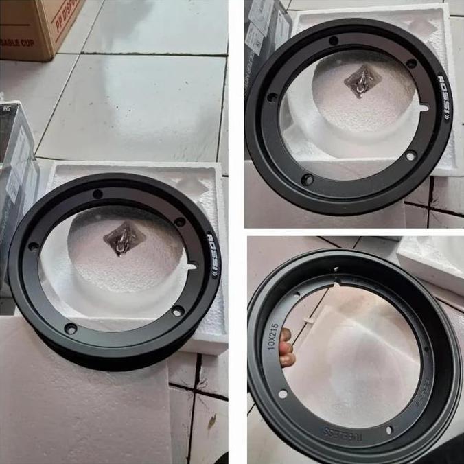 VELG TUBLES V ROSSI RING 10 BARU SEPASANG BLACK. CAKRA
