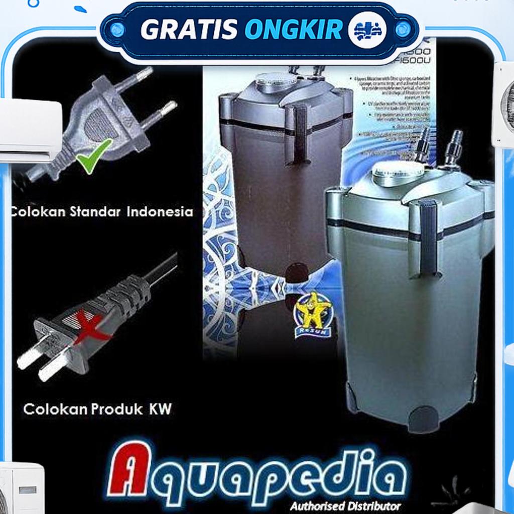 Resun Ef-1600U Filter Aquarium/Aquascape + Lampu Uv Ef1600U