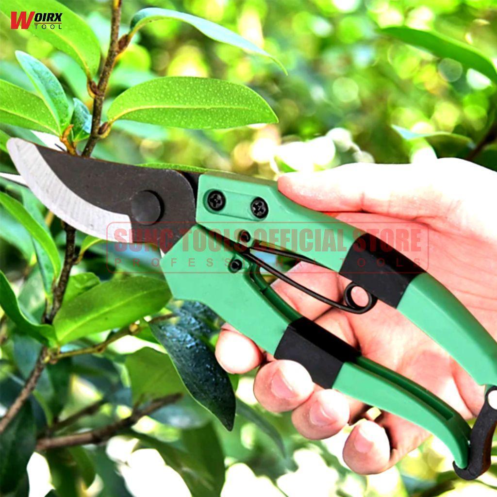 Woirx Tool Gunting Rumput Kecil Pemotong Dahan Ranting Tanaman