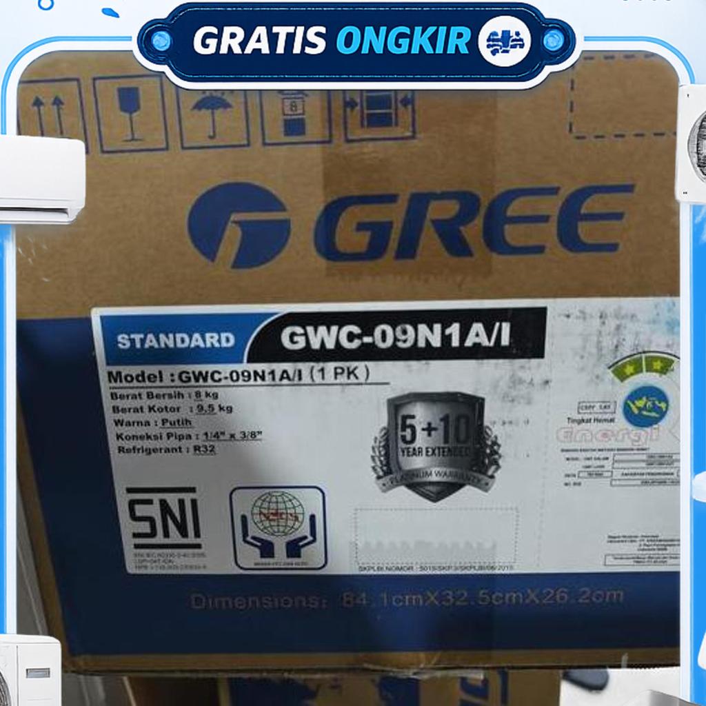 Indoor Gree Ac Split Indoor Gwc-09N1A/I 1Pk 100% Baru Dengan Remote Control Cocok Untuk Outdoor R22 