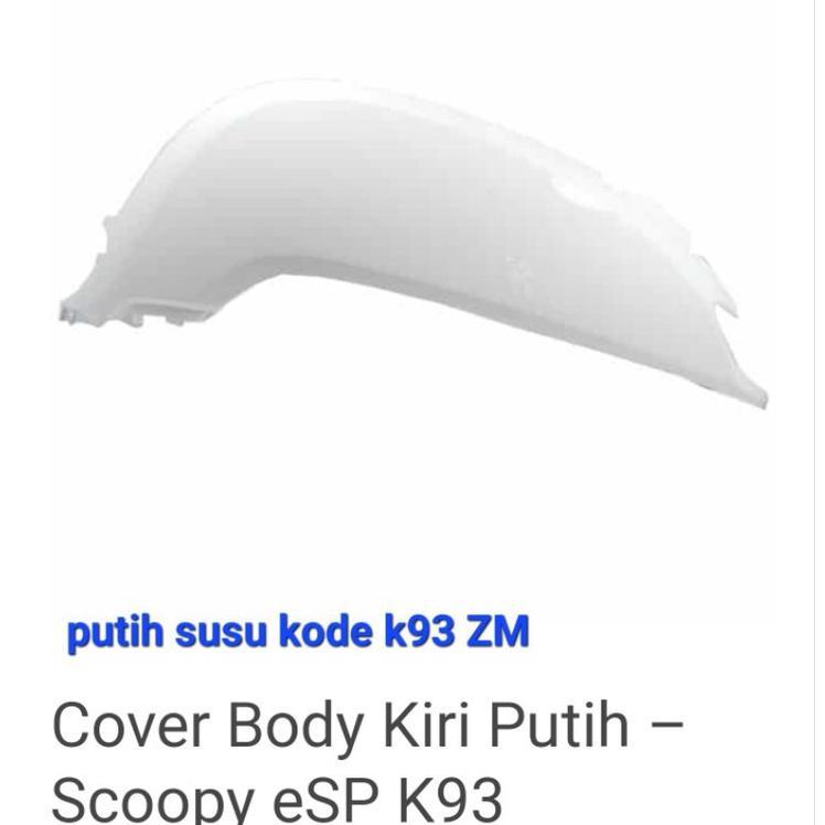 EXTRA KUAT 83600 K93 N00ZQ COVER BODY SCOOPY NEW ESP PUTIH 2017-2018 PER PCS ASLI AHM MOTOR STYLE