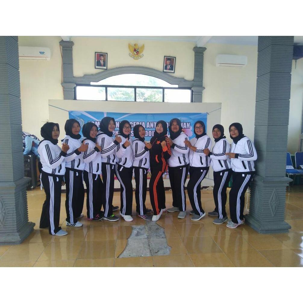 Cuci Gudang  Ready Baju Senam Setelan Aerobic Zumba Lapangan Cycling Hijab Muslimah Panjang Training