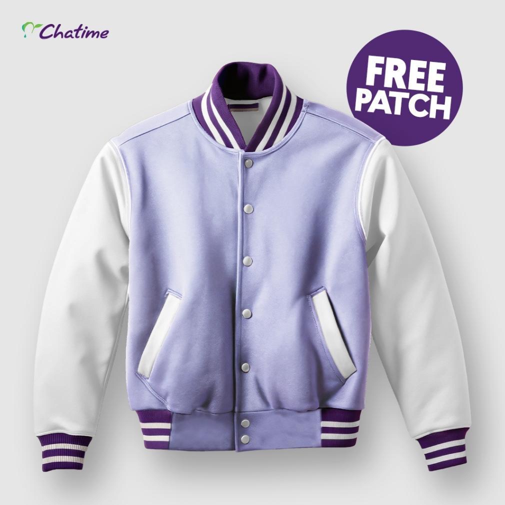 Free Ongkir Varsity Chatime Free Patch Warna Ungu