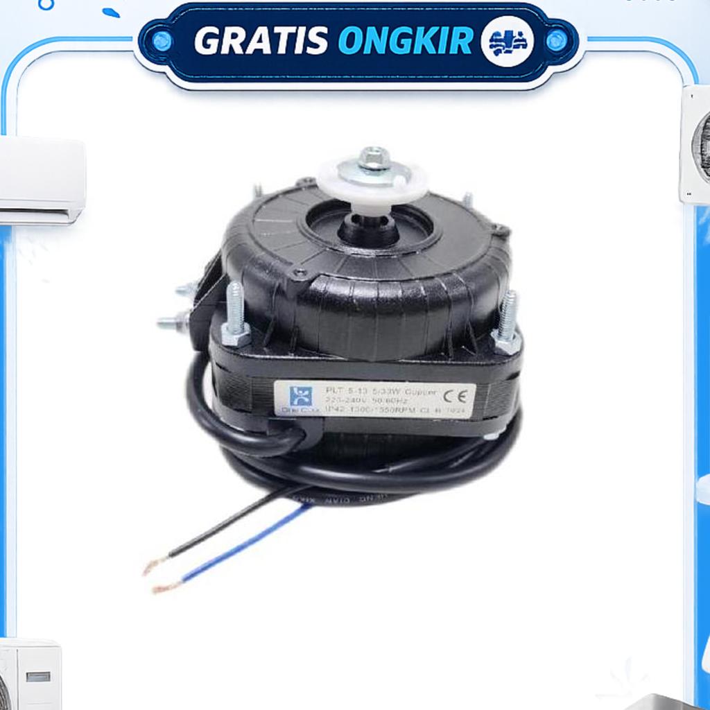 Fan Motor / Fan Kondensor Tembaga 5W Polytron (Hitam) - Berkualitas