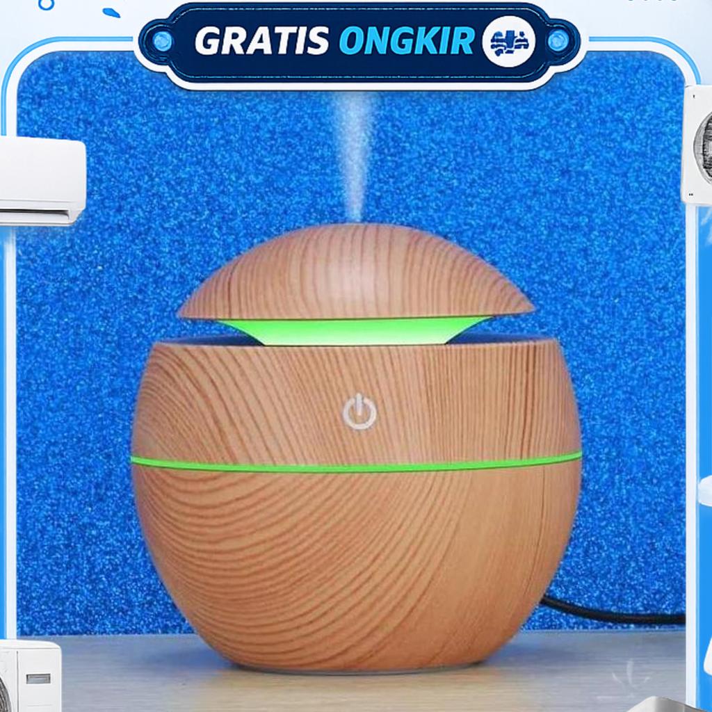 Air Humidifier Aroma Therapy Pengharum Ruangan Uap Air Embun Lampu Led