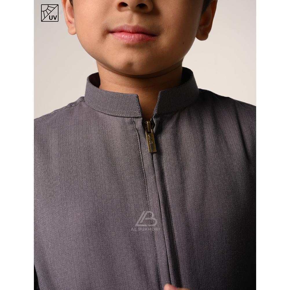PREMIUM AL BUKHORI - ANTI UV JUBAH ANAK GAMIS LAKI LAKI THOBE PREMIUM 4 - 12 TAHUN LENGAN PANJANG - 