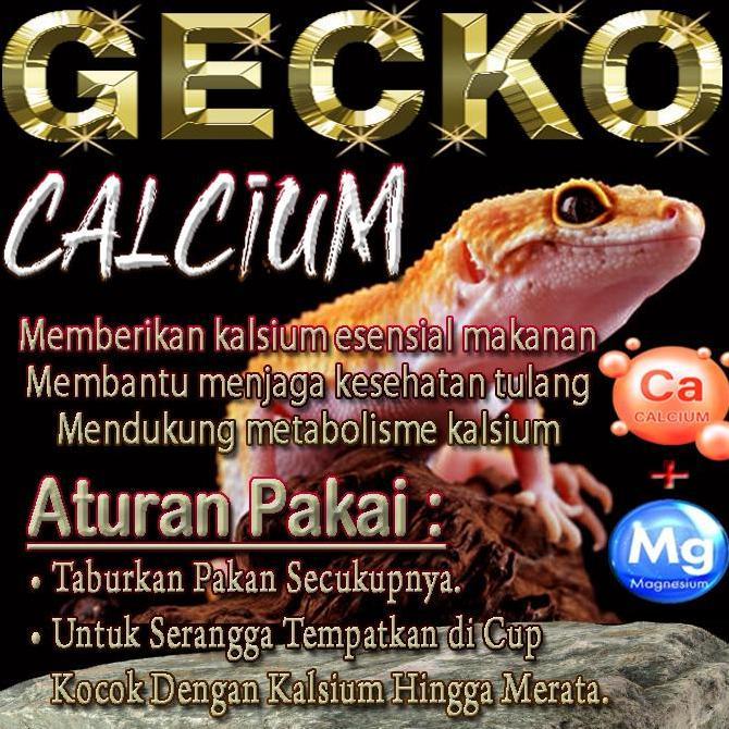 80 GR GECKO KALSIUM BUBUK NON D3 CALCIUM POWDER SUPLEMEN VITAMIN KESEHATAN TULANG LEOPARD GEKO TOKEK
