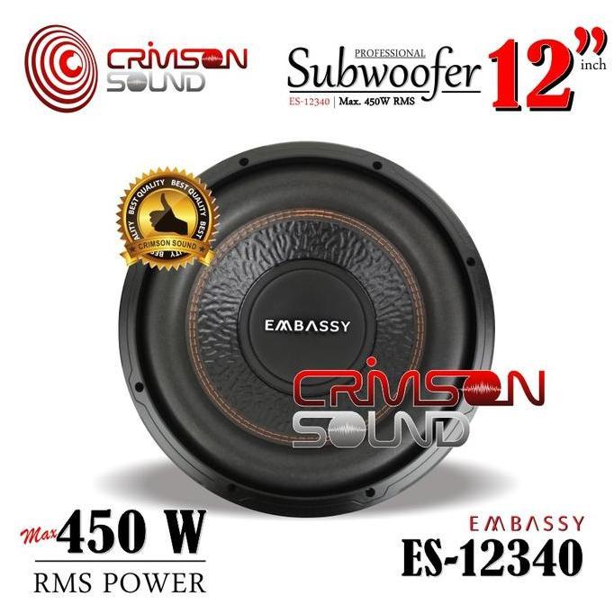 Termurah Subwoofer 12 Inch 3 Magnet Embassy Es-12340 Speakers