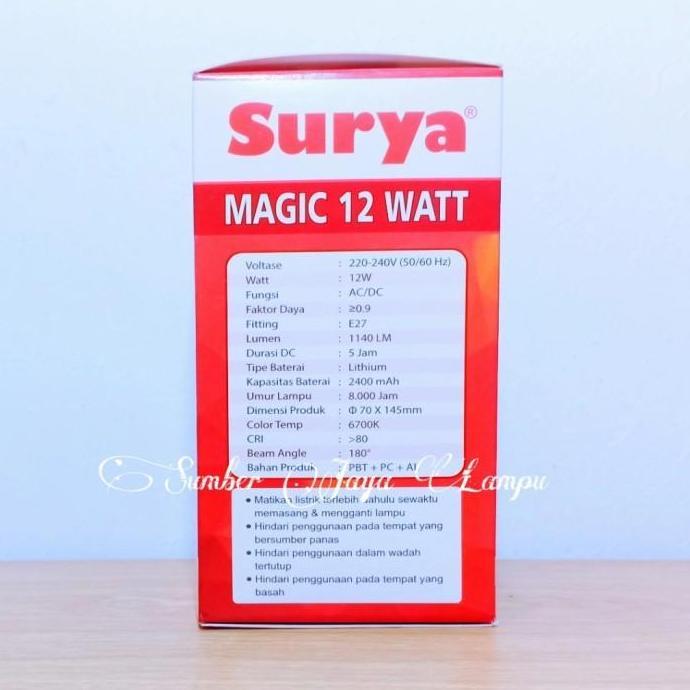 Zaito- Lampu Led Emergency Surya 12 Tt