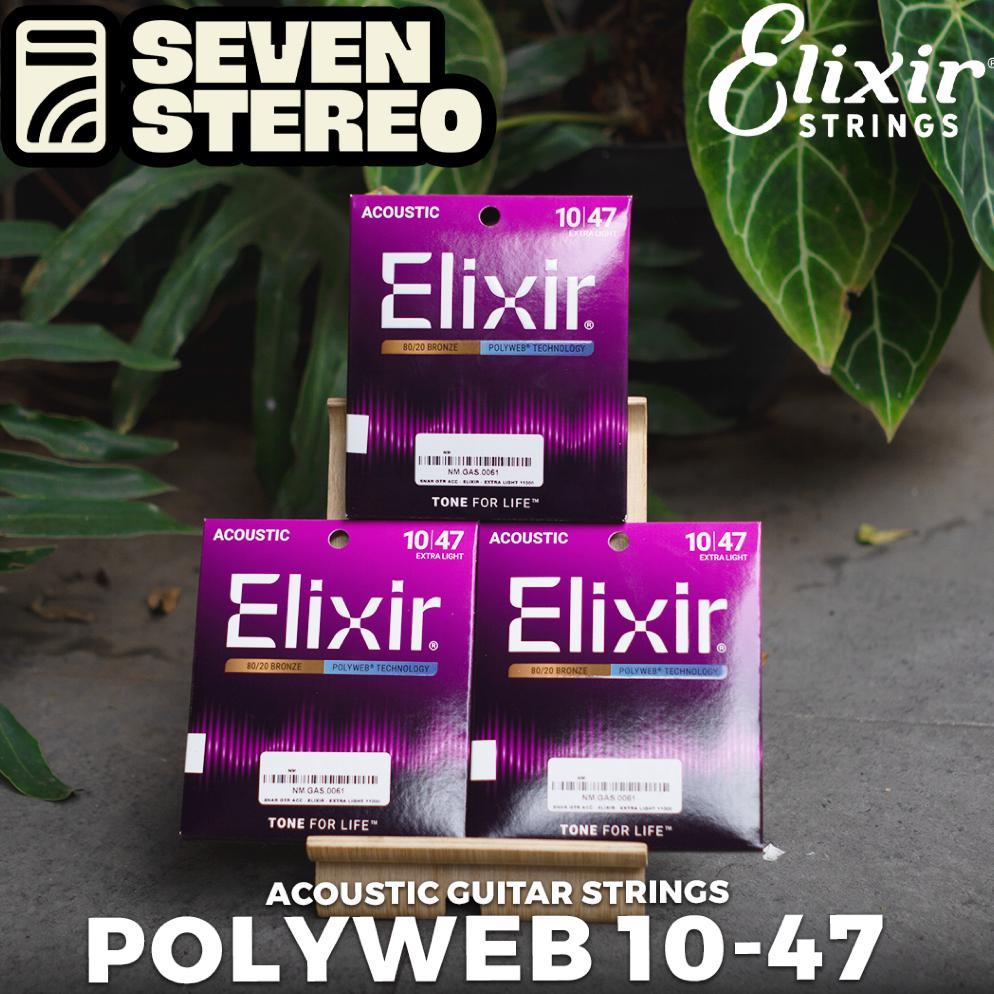 Elixir 11000 Polyweb 10-47 Guitar Acoustic String - Senar Elixir ORI