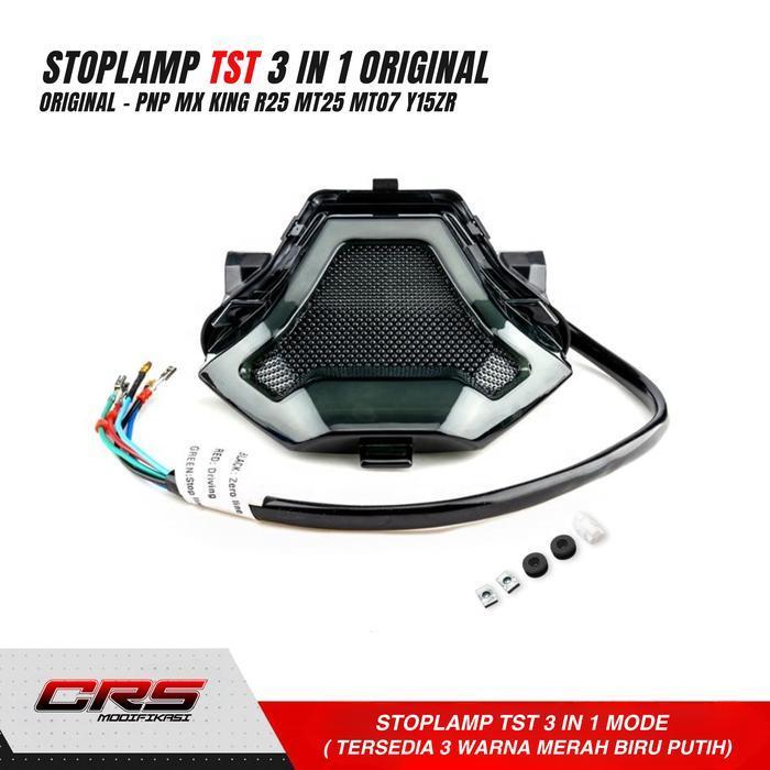 Paket Stoplamp Tst Mx King & Spakbor Belakang Exciter Mx King Lampu Belakang 3 In 1 Mx King Original