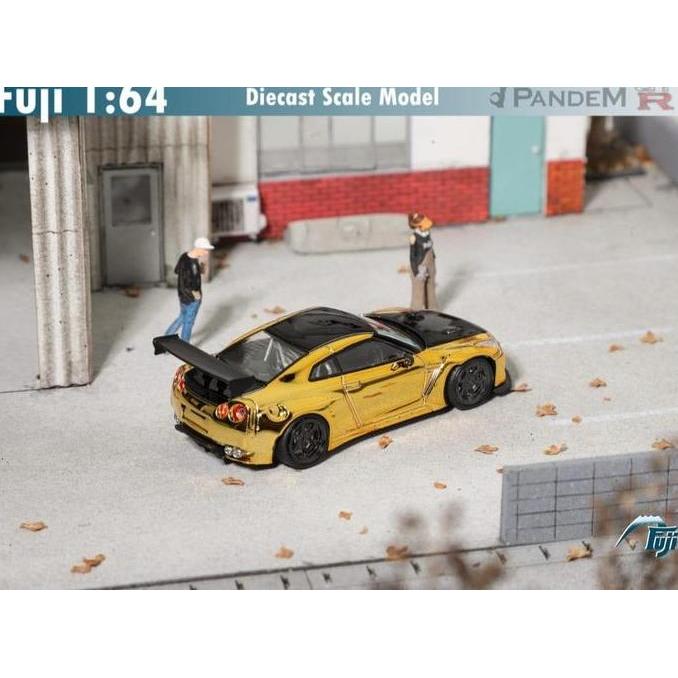 FUJI 1/64 PANDEM ROCKET BUNNY GT-R R35 GTR CHROME GOLD BLACK BLUE - FINE WORKS64 FINEWORKS64 FORD SH