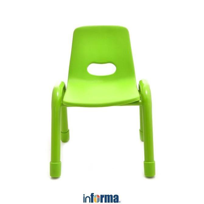 Informa Oya Kursi Anak - Hijau Bangku Plastik Tempat Duduk Balita Kursi Paud Main Taman Kanak