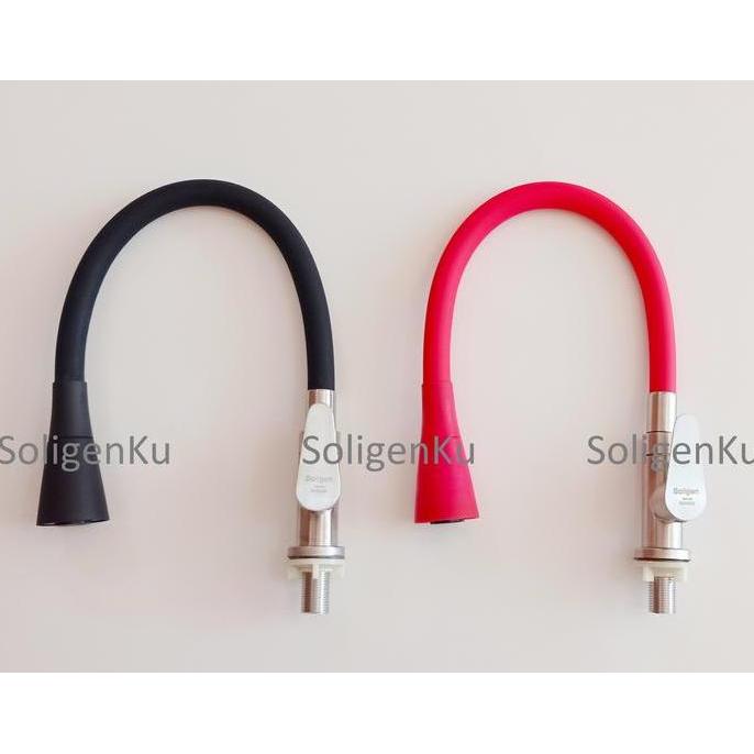 Kran Angsa Fleksibel Soligen Stainless Keran Bak Cuci Piring 505 SSR