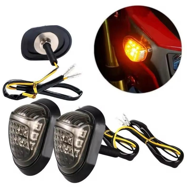 OmQ - Sein lampu sein led tempel 9led bulat sein motor