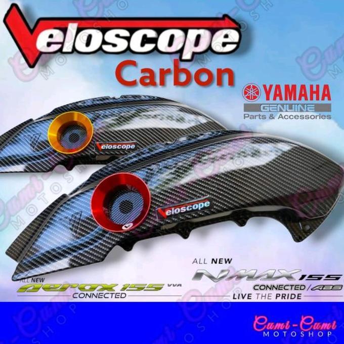 Veloscope Carbon Yamaha All New Nmax 155 Connected dan All New Aerox 155 Connected /Cover Filter Uda