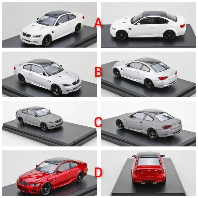 FINE MODEL 1/64 BMW M3 E92 WHITE GREY DIECAST FINE WORKS AS2123
