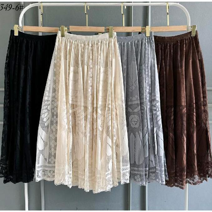 mubinrifae - queen - rok brukat lace panjang premium import