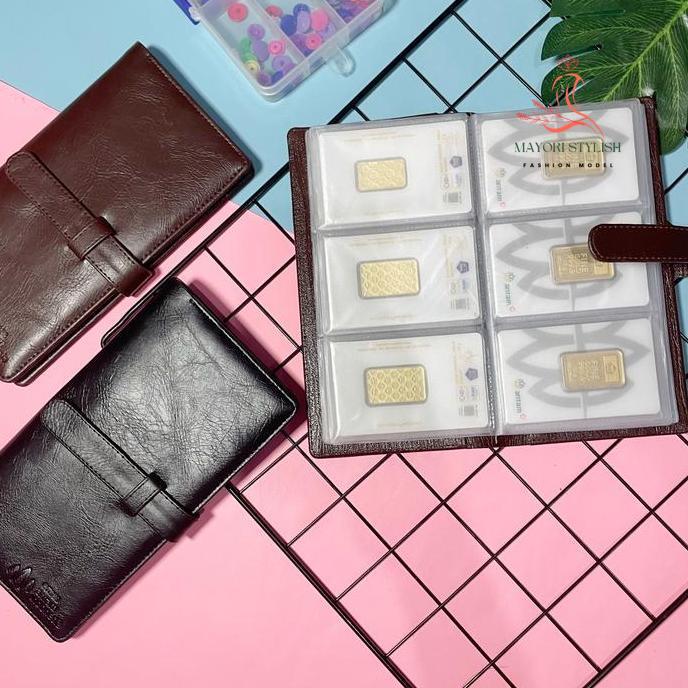 dompet logam mulia album lm emas batangan antam ubs minigold kartu atm