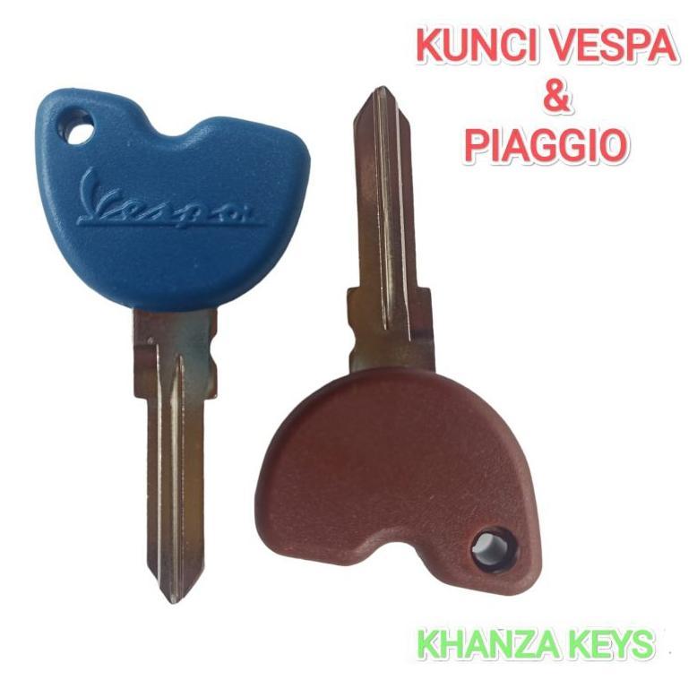 NEW Kunci Manual Motor Vespa Piaggio Dengan Slot Chip [terbaik][terlaris]