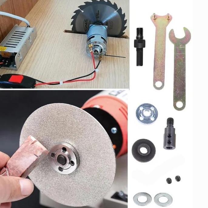 Clamme- Adaptor Konektor Dinamo Ke Gerinda Sambungan Dinamo As 5Mm - 14Mm Multifungsi