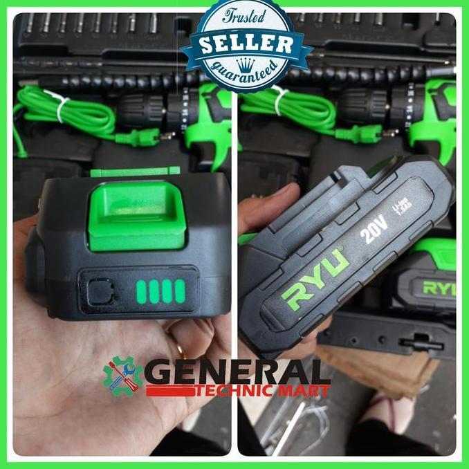 Clamme- Cordless Impact Drill Ryu Rci20V / Rci 20V Mesin Bor Baterai Ryu