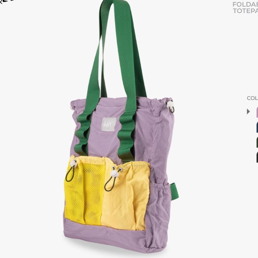 Hazesac Muir V2 - Tas Totebag Foldable - Tas Totepack Backpack Lipat - Tas Travel Nylon Crinkle