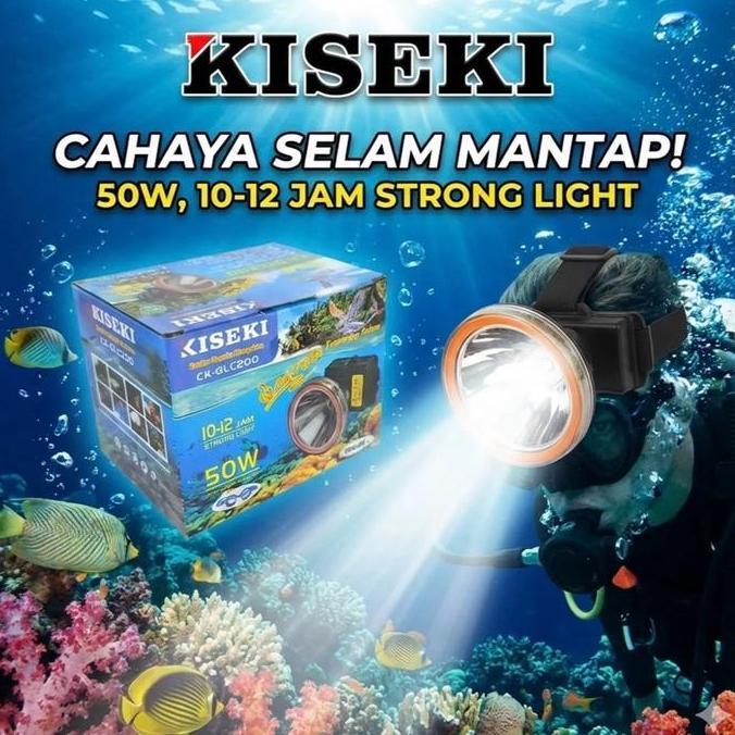 KISEKI Senter Kepala Kiseki CK-GLC 200 Cahaya Putih Tahan Air 15 Meter 3 Mode