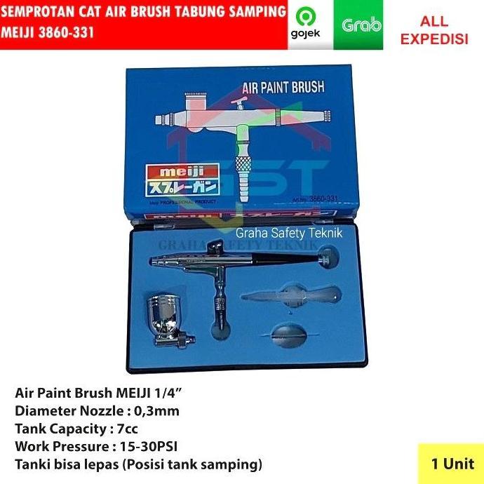 air paint brush Meiji 3860-331 tabung samping/air brush Meiji 3860-331