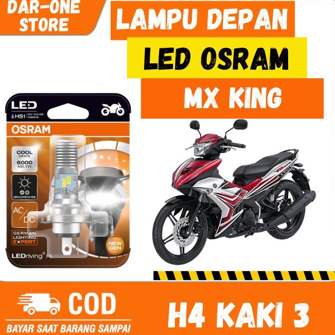 NEW LAMPU DEPAN LED OSRAM YAMAHA JUPITER MX KING 150 ORIGINAL H4 KAKI 3 [terbaik][terlaris]