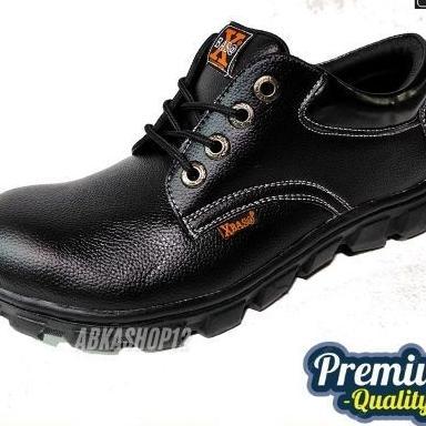Xbasa- Sepatu Safety Pria Pendek Ujung Besi Terlaris Original