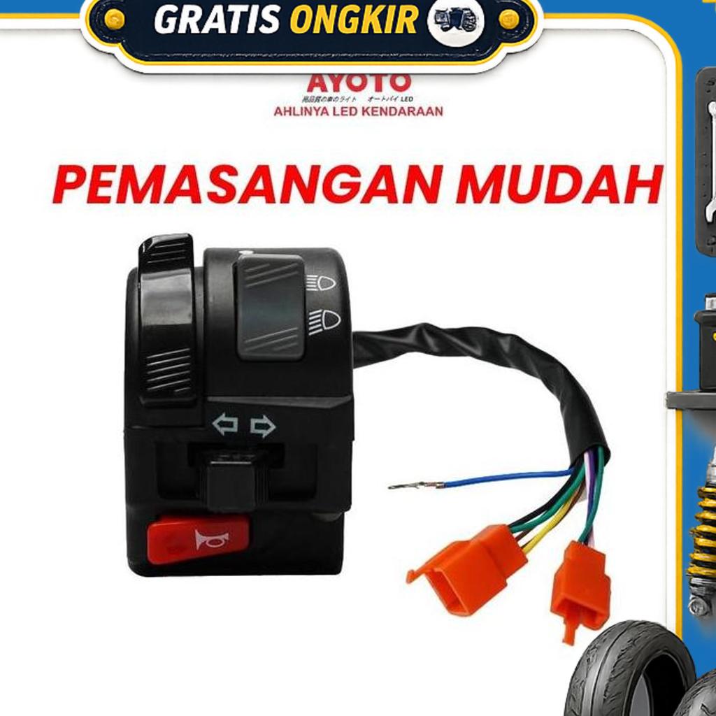 (Live) Saklar Kiri Vixion Ayoto Tidak Pnp | Tombol On/Off & Lampu Dim Motor Switch Lampu Vixion Sakl