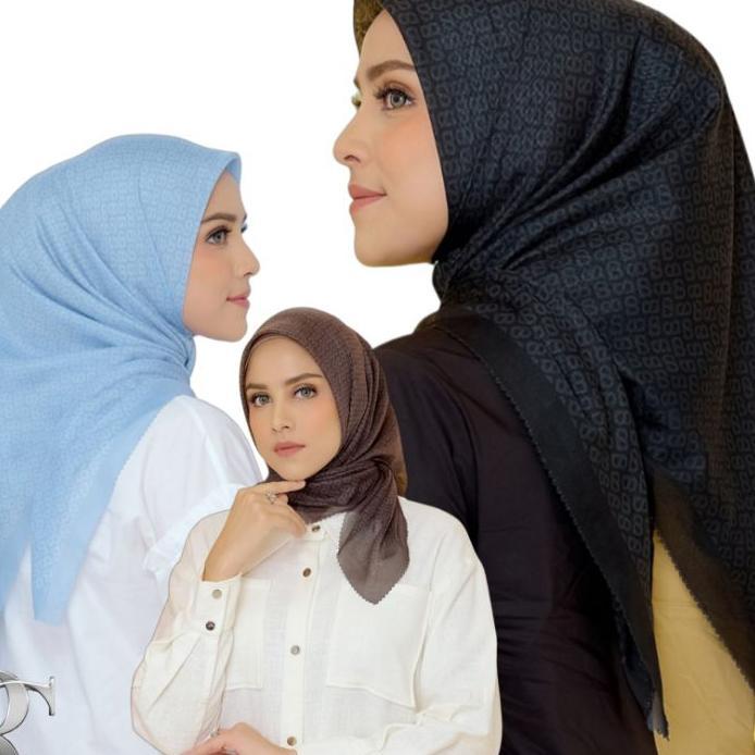 Hijab Buttonscarves Motif Tapis Monogram Series Bs Mirror Jilbab Motif Button Looklike