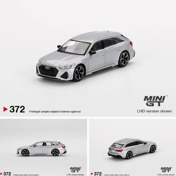 margaretacv / MINIGT 372 AUDI RS 6 AVANT CARBON BLACK EDITION FLORETT SILVER DIECAST Diskon