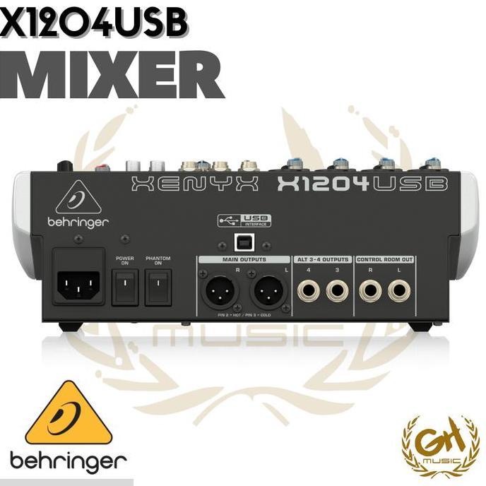 BEHRINGER XENYX X1204USB MIXER - 12 CHANNEL